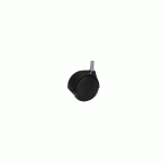 ROULETTE DOUBLE GALET NOIRE 40MM TIGE M8 - AVL - 595020