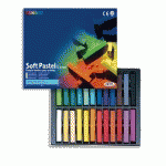 BOÎTE DE 24 PASTELS TENDRES ASSORTIES