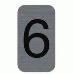 LOT DE 7 - PLAQUE DE SIGNALISATION CHIFFRES 