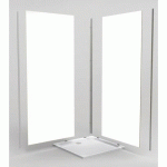 PACK EXTENSION MURALE DOUCHE - DROITE - 90 CM - BLANC - DECOFAST LAZER