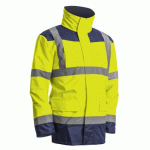 PARKA 4 EN 1 KANATA - PARKA + VESTE THERMIQUE - JAUNE ET BLEU MARINE - XL COVERGUARD