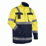 PARKA MULTINORMES JAUNE FLUORESCENT/MARINE TAILLE M - BLAKLADER