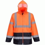 VESTE DE PLUIE HAUTE-VISIBILITÉ H443 BLEU/ORANGE XXL - PORTWEST