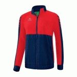 VESTE DE SURVÊTEMENT FEMME - ERIMA - SIX WINGS NAVY/ROUGE