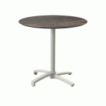 X CROSS TABLE DE BISTROT RONDE RIVERWASHED WOOD Ø70 CM - VEBA