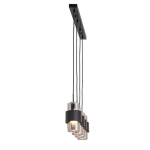 ZAMBELIS SUSPENSION 22142 À 4 LAMPES 105 CM NOIRE/CHROMÉE