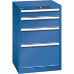 ARMOIRE BLEU GENT. 564X572X850 AVEC 4 TIR. 75KG _ 79.380.090 - LISTA