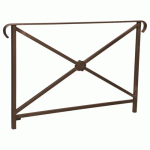 BARRIÈRE HÉRITAGE ROSACE 1.50 M DOUBLE CROSSE - MARRON 8017 - PROCITY