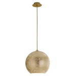 VANITY PLAFONNIER DOME SUSPENSION OR 30X29CM - FAN EUROPE