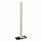 POTELET RABATTABLE SOLIBLOC Ø 76 MM CARREFOUR ZINC GRIS 7044 - PROCITY