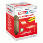 RUBAN ADHÉSIF TESA TRANSPARENT - LARGEUR 15 MM X LONGUEUR 66 M - LOT DE 10