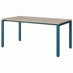 TABLE MALIBU 160X80 T5 SOUDÉ STRA ABS ACACIA/BLEU 5025