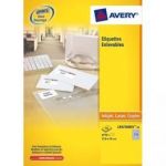 AVERY BOÎTE DE 300 ÉTIQUETTES ENLEVABLES 99,1 X 42,3 IMPRESSION LASER L4743REV-25