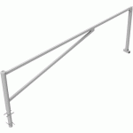 BARRIÈRE PIVOTANTE GALVANISÉ À BÉTONNER AVEC BLOCAGE-4000MM - SCHAKE