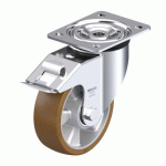 BLICKLE - ROULETTE PIVOTANTE À FREIN Ø 150MM BANDAGE POLYURÉTHANE PU 400KG - L-ALB 150K-FI