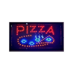 TRADE SHOP TRAESIO - ENSEIGNE LED AVEC LETTRAGE PIZZA POUR PIZZERIA RESTAURANT BAR VITRINE