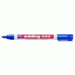 MARQUEUR PERMANENT EDDING 400 POINTE FINE OGIVE 1 MM BLEU