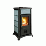 POÊLE À BOIS EN FONTE AVEC FINITION PIERRE NATURELLE - 6 KW - GEMMA PETRA LA NORDICA EXTRAFLAME