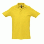 POLO PERSONNALISABLE HOMME EN COTON JAUNE