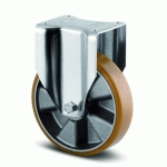 ROULETTE FIXE À PLATINE 137X105 MM - CHARGES LOURDES - Ø 160 MM - DELTA TENTE