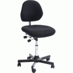 SIÈGE AKTIV-TISSU-BAS-ROULETTESEASY ROLLING-ACIER-NOIR - GLOBAL PROFESSIONAL SEATING