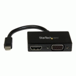 STARTECH.COM ADAPTATEUR AUDIO / VIDÉO DE VOYAGE - CONVERTISSEUR 2-EN-1 MINI DISPLAYPORT VERS HDMI OU VGA