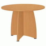 TABLE RÉUNION ELANCIA RONDE PIEDS CROIX DIAMÈTRE 100 CM 1790 - BURONOMIC