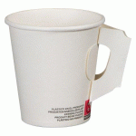 GOBELET EN CARTON AVEC POIGNÉE WHITE- 18/19,6 CL - LOT DE 100