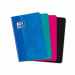 LOT DE 10 - CARNET OXFORD COLOR LIFE 9X14CM PETITS CARREAUX 5MM 192 PAGES BROCHÉES COUVERTURE CARTE COLORIS ASSORTIS