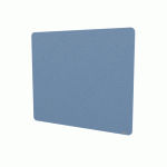 PANNEAU ACOUSTIQUE MURAL NAEL EN PET 12 MM - AVEC CHÂSSIS DE RENFORT AU DOS -FORME RECTANGLE - L 140 X H 120 CM - BLEU CIEL