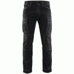 PANTALON DE TRAVAIL SERVICES DENIM STRETCH NOIR TAILLE 42 - BLAKLADER