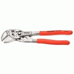 PINCE-CLÉ 250MM - GAINAGE PVC - CHROMÉE - CAPACITÉ 52MM OU 2 - KNIPEX