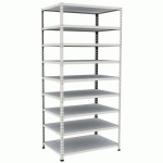 RAYONNAGE D'ARCHIVES RAPID 2 1980X915X610 9 TAB METAL GRIS