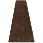 TAPIS, LE TAPIS DE COULOIR SOFFI SHAGGY 5CM MARRON - POUR LA CUISINE, L'ANTICHAMBRE, LE COULOIR BROWN 80X200 CM