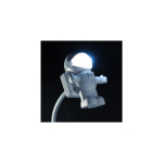 FORTUNEVILLE - USB VEILLEUSE LED ASTRONAUTE LAMPE LAMPE DE BUREAU FLEXIBLE LED VEILLEUSE 5V LECTURE TABLE LUMIÈRE ESPACE HOMME DÉCORATION LAMPE POUR