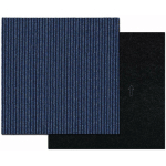 DALLES DE MOQUETTE ANTISTATIQUES ET ABSORBANT LES SONS BOHEMIA BLEU FONCÉ 50 X 50 CM - BLEU FONCÉ