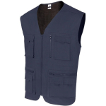 GILET SANS MANCHE REPORTER NAVY MULTIPOCHE MARINE M - MARINE