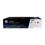 PACK DE 3 TONERS HP (C-M-Y) POUR LASERJET PRO CP1025 (126A)