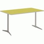 TABLE TAMARIS 120 X 80 PL.VERT ANIS/SABLE PIET.SABLE/TRANSP.