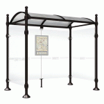 ABRI BUS 2.50 M PROVINCE 2 BARDAGES LAT. BOULE NOIR 9005 - PROCITY