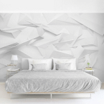 PAPIER PEINT INTISSÉ - ABSTRACT 3D OPTICS - MURAL FORMAT PAYSAGE DIMENSION HXL: 190CM X 288CM