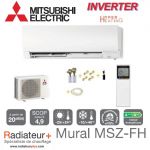 CLIMATISATION MURALE INVERTER MITSUBISHI PRÊT À POSER MSZ-FH35VE/MUZ-FH35VEHZ (3.5KW) + KIT 03KPS1438M1