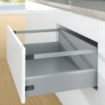 KIT ARCITECH 126 AVEC BANDEAUX HAUTEUR 250 - DÉCOR : ARGENT - LONGUEUR : 500 MM HETTICH DÉCOR ARGENT