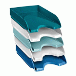 LOT DE 5 CORBEILLES À COURRIER RIVIERA CEP COULEURS ASSORTIES