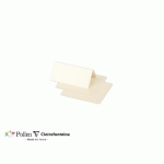 PAQUET DE 25 MARQUE-PLACES POLLEN 85X80MM 210G/M² - IVOIRE IRISÉ - LOT DE 3