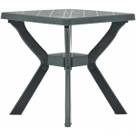 TABLE DE BISTRO VERT 70X70X72 CM PLASTIQUE