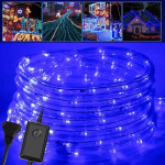 VINGO - TUBE LUMINEUX LED CHAÎNE LUMINEUSE EXTÉRIEUR/INTÉRIEUR NOËL 20M BLEU - TRANSPARENT