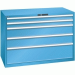 ARMOIRE BLEU CLAIR 1431X725X1000 AVEC 5 TIR. 200KG - LISTA