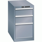 ARMOIRES À TIROIRS GRIS 411X725X700 AVEC 3 TIROIRS 75KG - LISTA