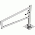 BARRIÈRE PIVOTANTE GALVANISÉE À CHEVILLER BLOCAGE-1500MM - SCHAKE